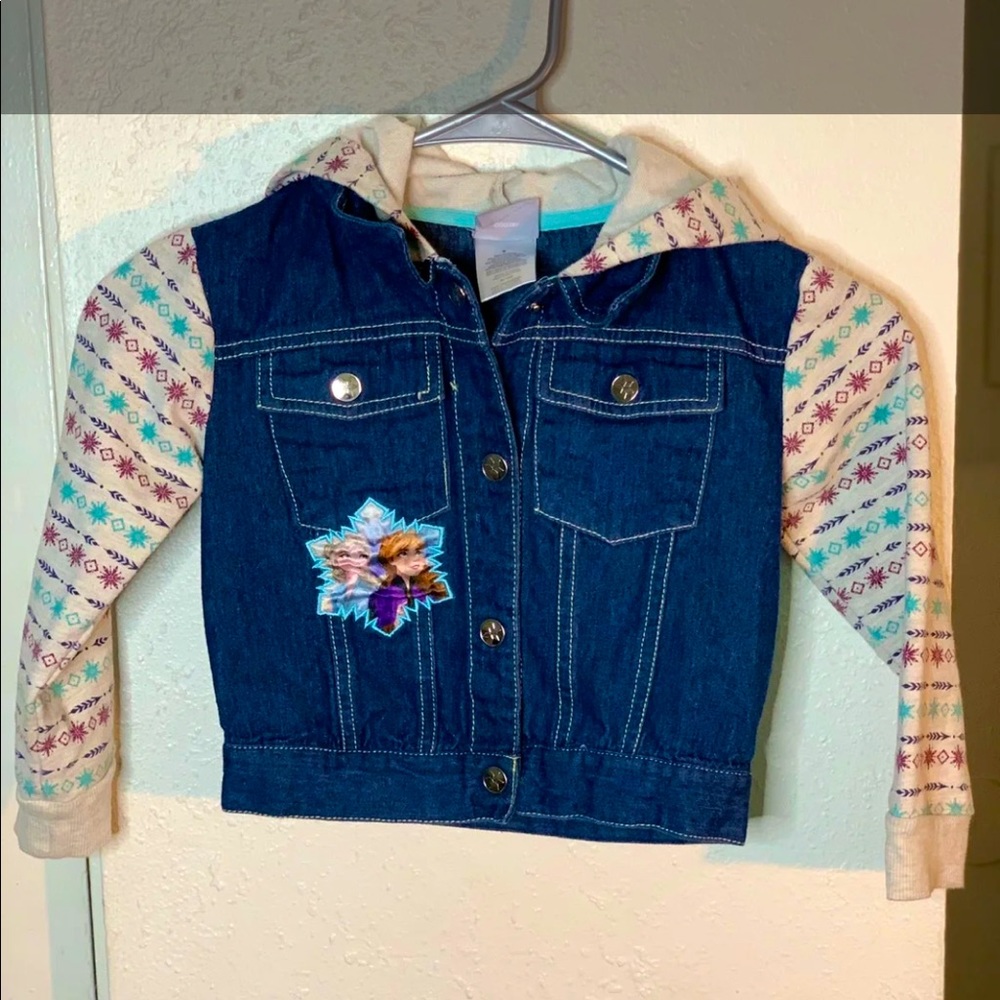 Frozen girls Jean jacket with character patch